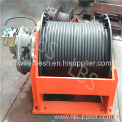 Lebus Grooved Geometry Drum with Spooling Device Hydraulic Winch