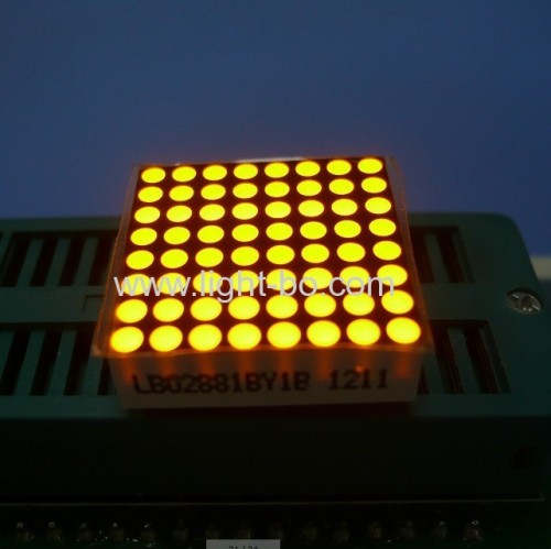 0.8 inches 8 x 8 white dot matrix led displays for Moving signs / message boards/elevator position indicators