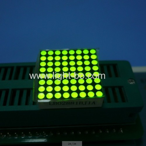 0.8 inches 8 x 8 white dot matrix led displays for Moving signs / message boards/elevator position indicators