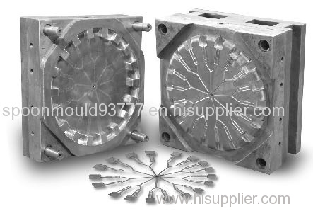 Silver Coted Plastic Spoon Mould