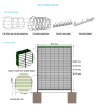 Anti Climb Fence - Double Vertical Wire Welded Security Mesh Fencing