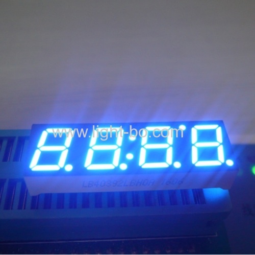 Ultra Blue 4 dígitos 0.39inch cátodo comum LED azul 7 segmento de exibição de painel de instrumentos