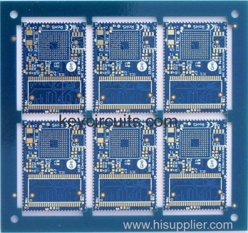 6 layer half hole board