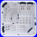 Balboa control system outdoor massage hot tub