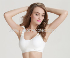 Apparel&Fashion Underwear&Nightwear Bras&Lingerie YUSON Seamless Bamboo Sports Bra Strappy Activewear Sports Bra Top