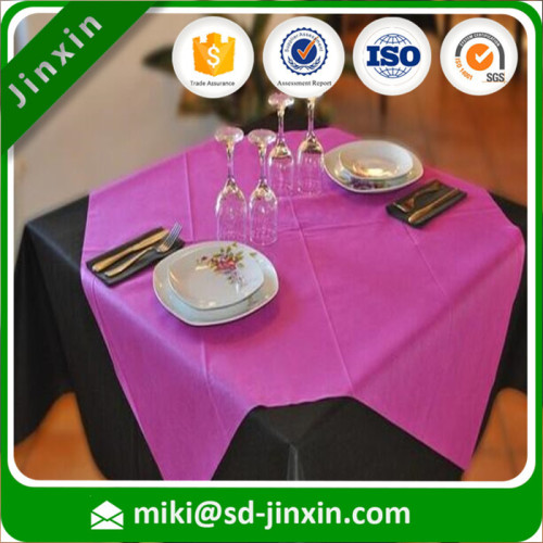 100% pp nonwoven fabric material for round square rectangle tablecloth runner for home textile