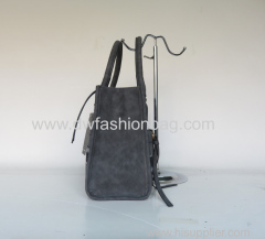 Fashionable PU&Velvet ladies tote bag