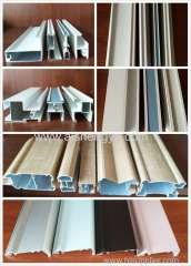 Aluminum extrusion profiles for windows and doors