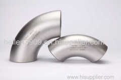 45/90/180 degree Stainless steel long radius or short radius seamless or welded elbow fittings