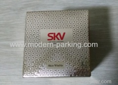 Gold cardboard cosmetic box printing