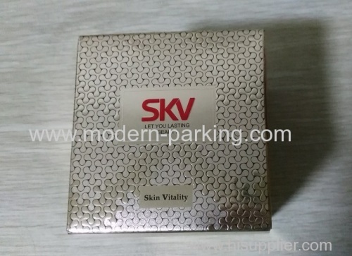 Gold ivory board cosmetic paper box