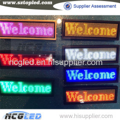 High quality global language support usb rechargeable and programmable 3.6''x1.2'' Scrolling message LED badges