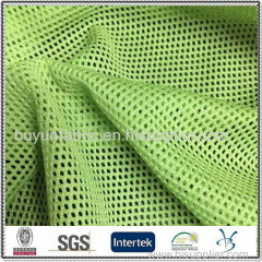 polyester small hole tricot pearl mesh football jersey fabric for sportwear