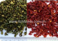 Dried Sweet Green/Red Bel Pepper