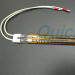 Twin tube carbon infrared emitter with gold coating