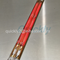Carbon quartz tube infrared heating element