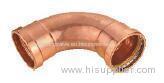 BEND 90 DEGREE OF COPPER PRESSED FITTING