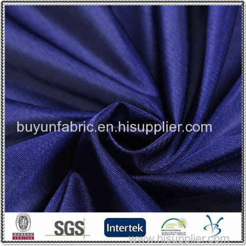 polyester shinny single jersey tricot dazzle sportwear fabric