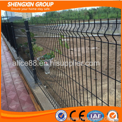 PVC coated welded curvy mesh fence panels for boundary wall