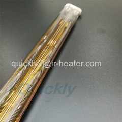 Medium wave quartz transparent IR lamp