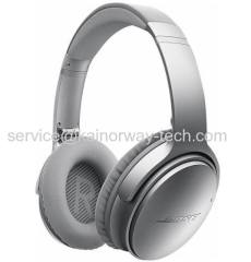 New Bose Quiet Comfort 35 QC35 Over-Ear Acoustic Noise Cancelling Silver Bluetooth NFC Headband Headsets With Mic Remote