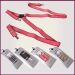 Solid Bright Red Fashion Elastic Suspender Print for Wedding