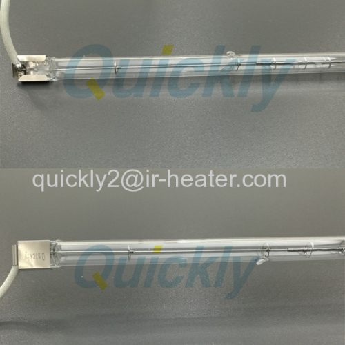 Metal and wire shortwave infrared heater lamps