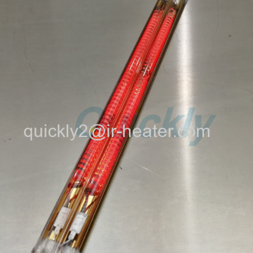 Quickly twin tube carbon fiber heater