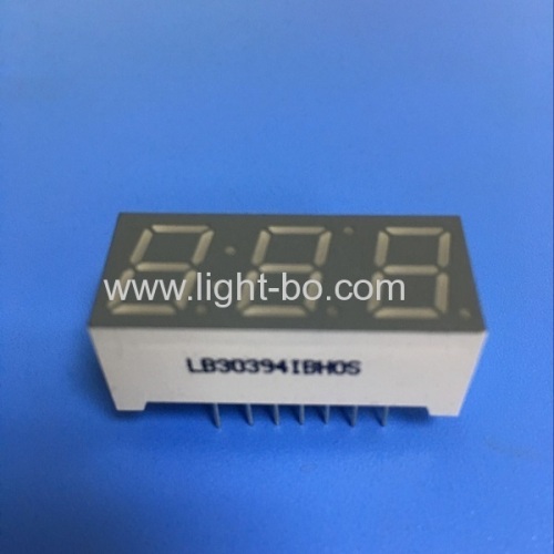 Custom Triple digit 0.39 Common Anode Ultra Blue 7 Segment LED Display for Instrument Panel