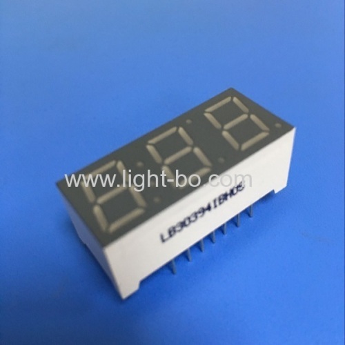 Custom Triple digit 0.39 Common Anode Ultra Blue 7 Segment LED Display for Instrument Panel