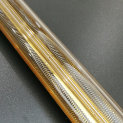gold coating quartz tube medium wave infrared lamps