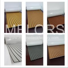 Melors Flooring Non-skip Strong Adhesive EVA Foam Faux Teak Sheet