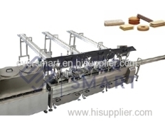 Single lane 3 + 2 sandwiching machine