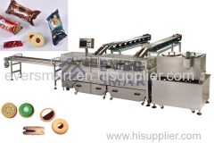 Double lane double color sandwiching machine