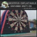inflatable footaball darts game foot dart board