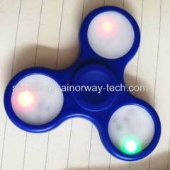 Direct Factory Price LED Light EDC Fidget Hand Spinner Ultra Fast Bearings Gadget Tri-Spinner Finger Reliever Great Gift