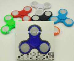 Direct Factory Price LED Light EDC Fidget Hand Spinner Ultra Fast Bearings Gadget Tri-Spinner Finger Reliever Great Gift