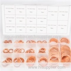 16Size 160PCS Copper Washer Kit Copper Washer Assortment OEM ODM Copper Flat Washer