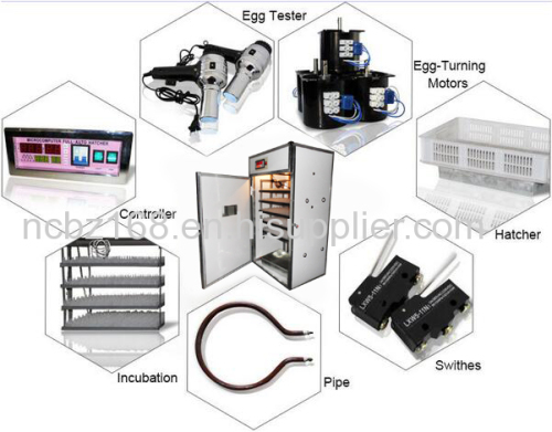 Solar Egg Incubator 264 Capacity Automatic Eggs Incubator Hatching Machine