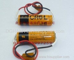 PLC battery Fuji CR6.L 3V 2300mah AA size PLC lithium battery/primary battery