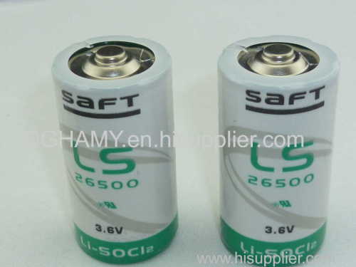 Saft 3.6V Li-SOCl2 Lithium Battery 26500