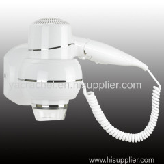China Professional 1100/1200W Wall Mounted Hotel Hair Dryer Manufacturer