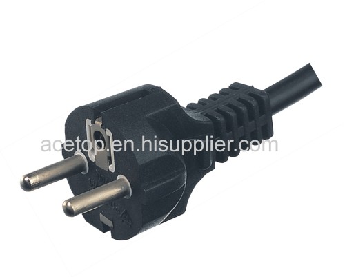  Straight Power Plug VDE APPROVAL