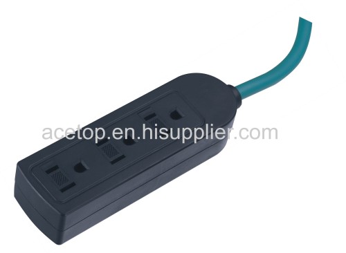 3-Outlet American extension Power Strip