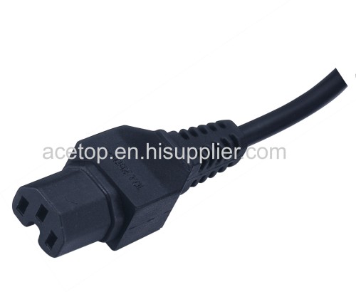  Straight Power Plug VDE APPROVAL