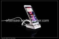 China Factory Intelligent Burglar Alarm Mobile Phone Retail Security Display Stand For Cell Phone With Alarm & Charge