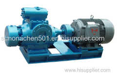 Horizontal twin screw pump