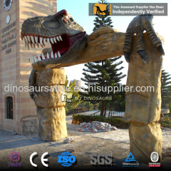 Realistic Full Size Animatronic Dinosaur Of Dinosaur Park