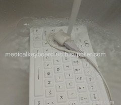 washable sealed silicone medical keyboard with backlight and magentic