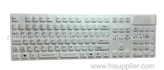 IP68 antibacterial medical keyboard with six feet with full keyboard size